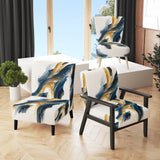 Stylish Spiral Abstract VI - Upholstered Accent Chair