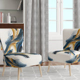 Stylish Spiral Abstract VI - Upholstered Accent Chair
