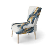 Stylish Spiral Abstract VI - Upholstered Accent Chair