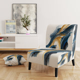 Stylish Spiral Abstract VI - Upholstered Accent Chair