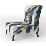 Stylish Spiral Abstract VI - Upholstered Accent Chair