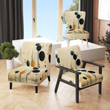 Colorful Mid Century Minimalist Oasis IV- Upholstered Accent Chair