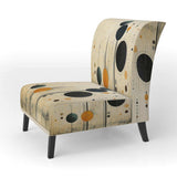 Colorful Mid Century Minimalist Oasis IV- Upholstered Accent Chair
