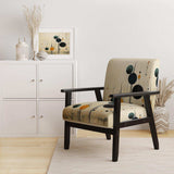 Colorful Mid Century Minimalist Oasis IV- Upholstered Accent Chair