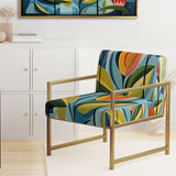 Green Mid Century Mod Nature II - Eclectic Modern Accent Chair