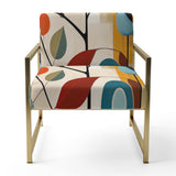 Green Mid Century Mod Nature III - Eclectic Modern Accent Chair