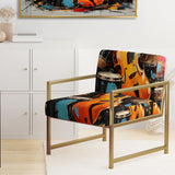 Music Vibrant Rhythms Bold - Glam Accent Chair