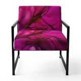 Ancient Mystery In Viva Magenta II - Modern Accent Chair