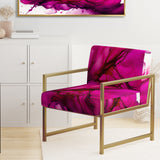 Ancient Mystery In Viva Magenta II - Modern Accent Chair