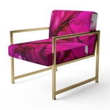 Ancient Mystery In Viva Magenta II - Modern Accent Chair