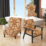 Moroccan Tiles In Earth Tones III - Upholstered Accent Chair