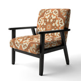 Moroccan Tiles In Earth Tones III - Upholstered Accent Chair