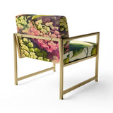 Pink Hydrangena II - Cottage Accent Chair