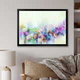 Hand Painted Yellow And Purple Spring Flowers