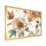 Orange and Cream Cottage Flowers Twig