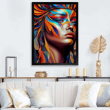 Dynamic Feather Woman Portrait IV