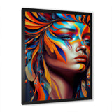 Dynamic Feather Woman Portrait IV