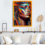 Dynamic Feather Woman Portrait IV