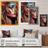 Dynamic Feather Woman Portrait IV