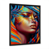 Dynamic Feather Woman Portrait V