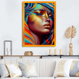 Dynamic Feather Woman Portrait V