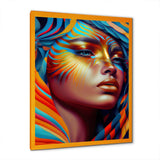 Dynamic Feather Woman Portrait V