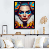 Colorful Sensual Woman In Fur Coat I