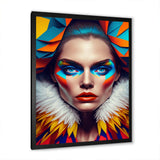 Colorful Sensual Woman In Fur Coat I