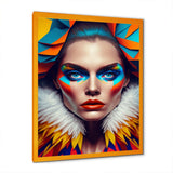 Colorful Sensual Woman In Fur Coat I