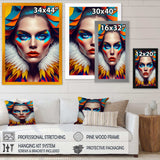 Colorful Sensual Woman In Fur Coat I