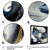 Bright Blue Smooth Abstract I - Modern Bedroom Wall Art