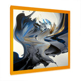 Bright Blue Smooth Abstract I - Modern Bedroom Wall Art