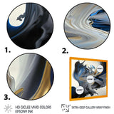 Bright Blue Smooth Abstract I - Modern Bedroom Wall Art