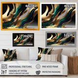 Green And Gold Agate II - Modern Wall Art Prints