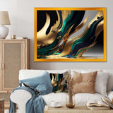 Green And Gold Agate II - Modern Wall Art Prints