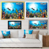 Colorful Coral Reef with Fishes