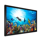 Colorful Coral Reef with Fishes