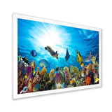 Colorful Coral Reef with Fishes