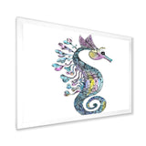 Colorful Seahorse Watercolor