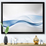 3D Wave of Water Splash Framed Print Vibrant Black - 1.5" Width