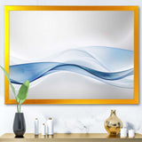 3D Wave of Water Splash Framed Print Vibrant Gold - 1.5" Width