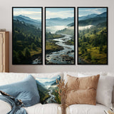 USA Great Smoky Mountains Landscape III - Canvas Wall Art Sets