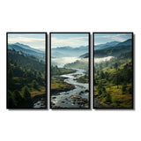 USA Great Smoky Mountains Landscape III - Canvas Wall Art Sets