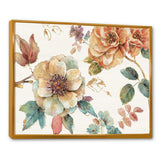 Orange and Cream Cottage Flowers Twig