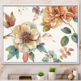 Orange and Cream Cottage Flowers Twig