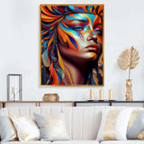 Dynamic Feather Woman Portrait IV