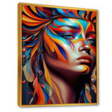 Dynamic Feather Woman Portrait IV