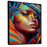 Dynamic Feather Woman Portrait V
