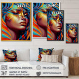 Dynamic Feather Woman Portrait V