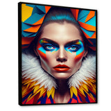 Colorful Sensual Woman In Fur Coat I